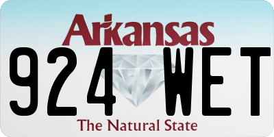 AR license plate 924WET