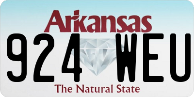 AR license plate 924WEU