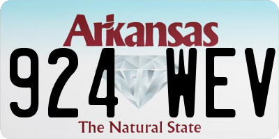 AR license plate 924WEV