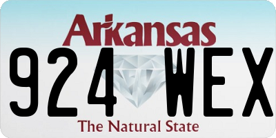 AR license plate 924WEX