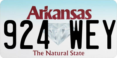 AR license plate 924WEY