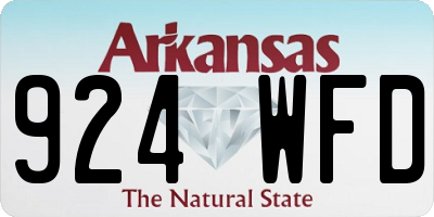 AR license plate 924WFD