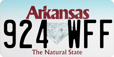 AR license plate 924WFF