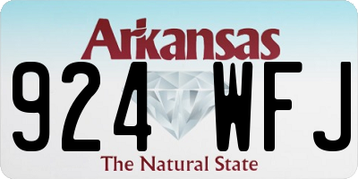 AR license plate 924WFJ