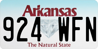AR license plate 924WFN