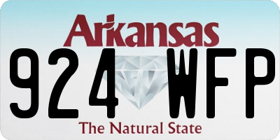 AR license plate 924WFP