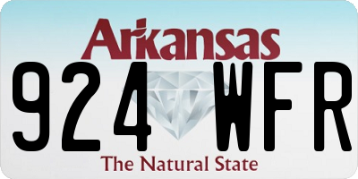 AR license plate 924WFR