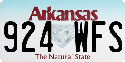 AR license plate 924WFS