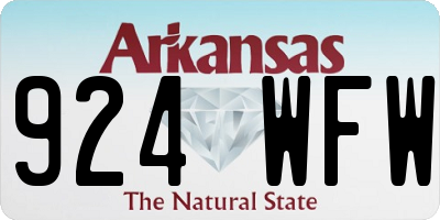 AR license plate 924WFW