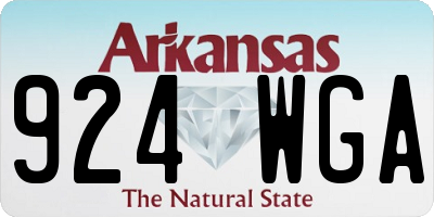 AR license plate 924WGA