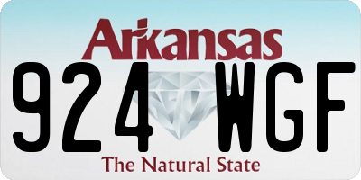 AR license plate 924WGF