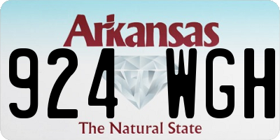 AR license plate 924WGH