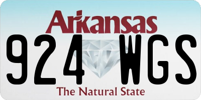 AR license plate 924WGS