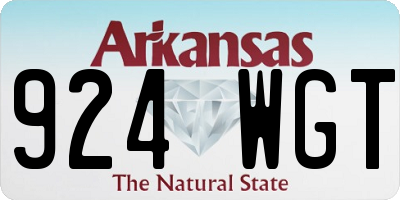 AR license plate 924WGT