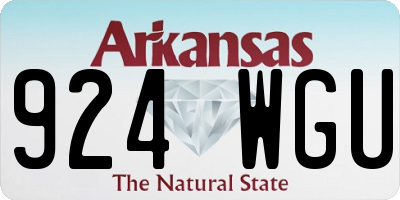 AR license plate 924WGU