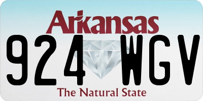 AR license plate 924WGV
