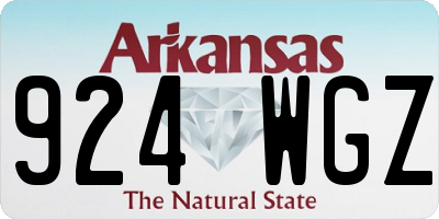 AR license plate 924WGZ