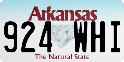 AR license plate 924WHI