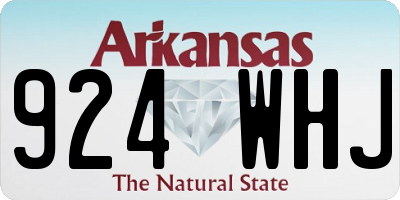 AR license plate 924WHJ