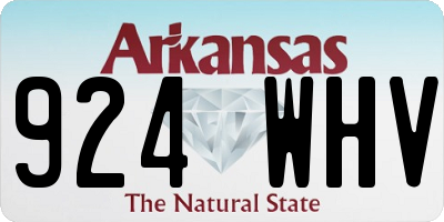 AR license plate 924WHV