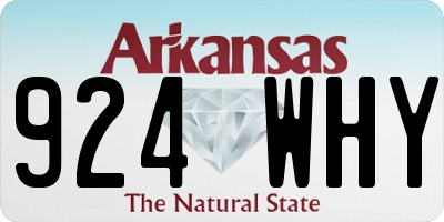 AR license plate 924WHY