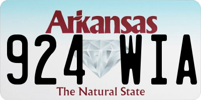 AR license plate 924WIA