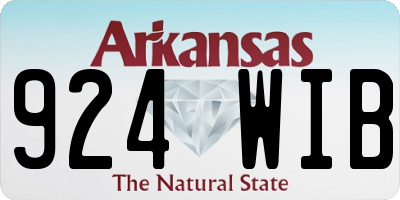 AR license plate 924WIB