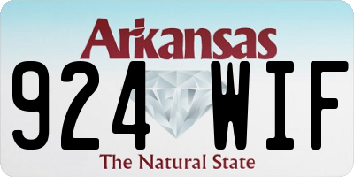 AR license plate 924WIF