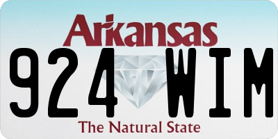 AR license plate 924WIM