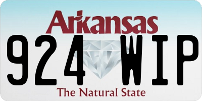 AR license plate 924WIP