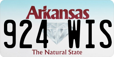 AR license plate 924WIS