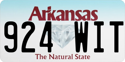 AR license plate 924WIT