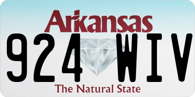 AR license plate 924WIV