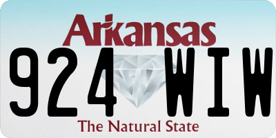 AR license plate 924WIW