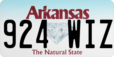 AR license plate 924WIZ