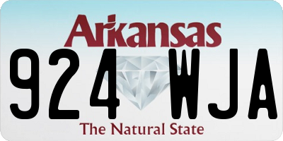 AR license plate 924WJA