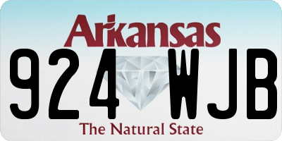 AR license plate 924WJB