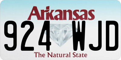 AR license plate 924WJD