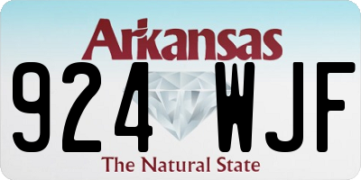 AR license plate 924WJF