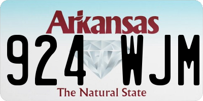 AR license plate 924WJM