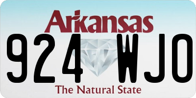 AR license plate 924WJO