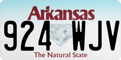 AR license plate 924WJV