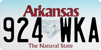 AR license plate 924WKA