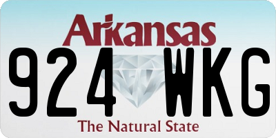 AR license plate 924WKG
