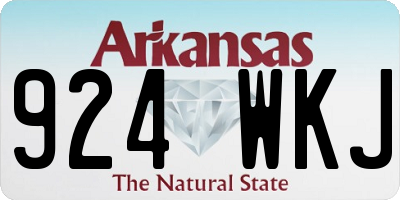 AR license plate 924WKJ