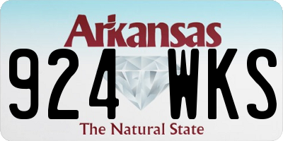 AR license plate 924WKS