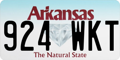 AR license plate 924WKT