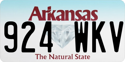 AR license plate 924WKV