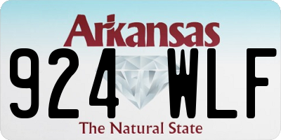 AR license plate 924WLF