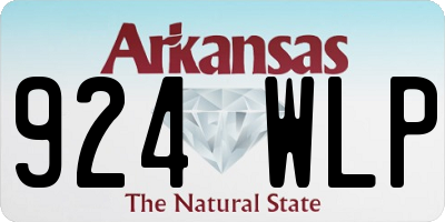 AR license plate 924WLP